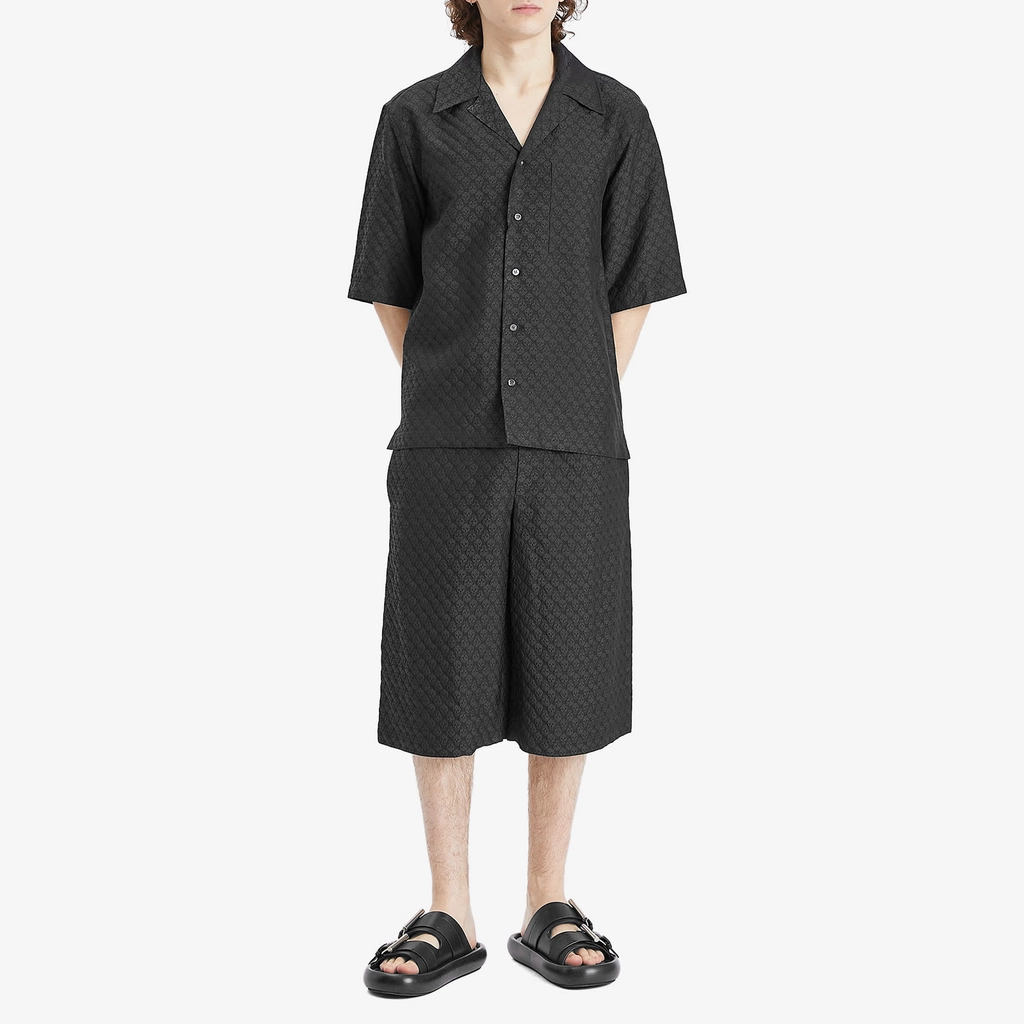 Alexander McQueen Men's Jacquard Skull Shirt Black/Black